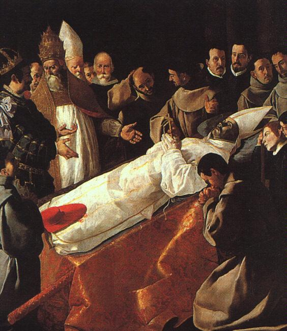 ZURBARAN  Francisco de The Lying-in-State of St. Bonaventura oil painting image